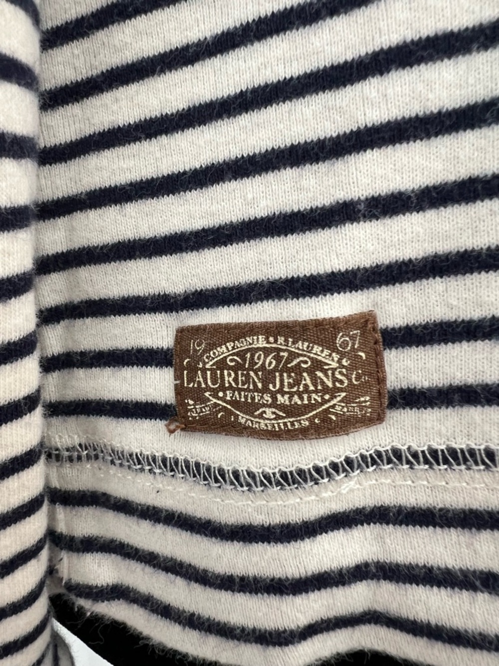 Lauren Ralph Lauren Striped
Shoulder Zip Elbow Patch
Long-Sleeve Shirt - Picture 4 of 6